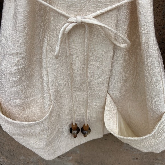 ALEXIS $585 Ivory Brocade Marsci Jacket Dress NWT Resort Summer Zip Up Sz L - Picture 7 of 11
